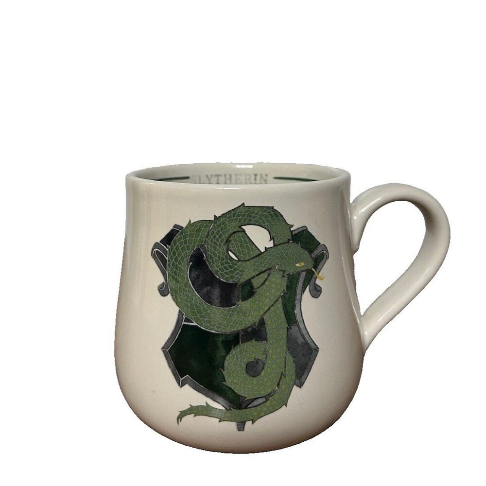 Pottery Barn Harry Potter Hogwarts Houses Slytherin Stoneware Coffee Mug Used